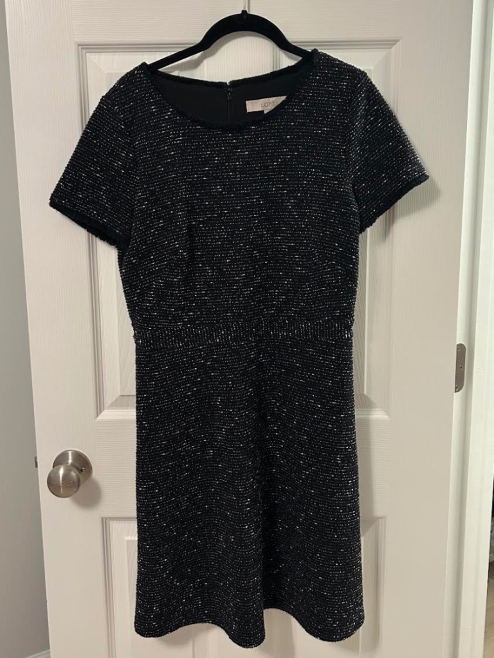 LOFT tweed little black dress